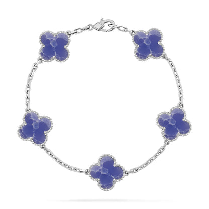 [Glow Jewelry]New CLOVER 5 MOTIF BLUE VEINS BRACELET COLLECTION