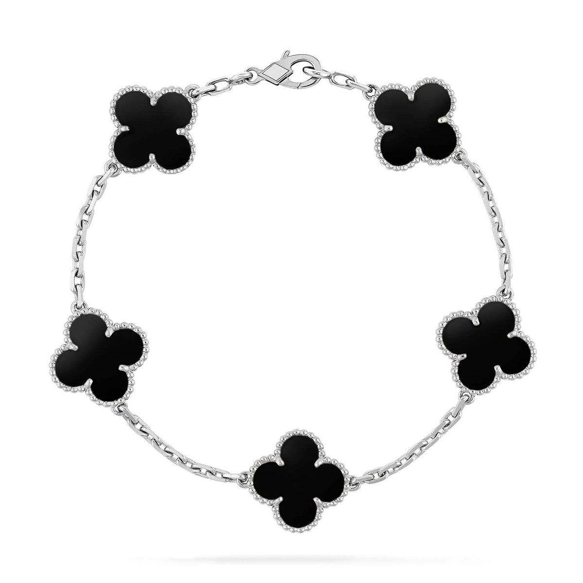 [Glow Jewelry]New CLOVER 5 MOTIF ONYXS BRACELET COLLECTION