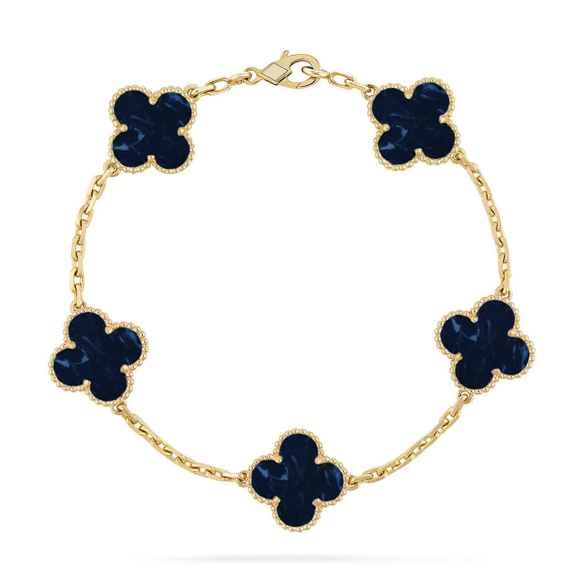 [Glow Jewelry]New CLOVER 5 MOTIF PIETERSITE BRACELET COLLECTION