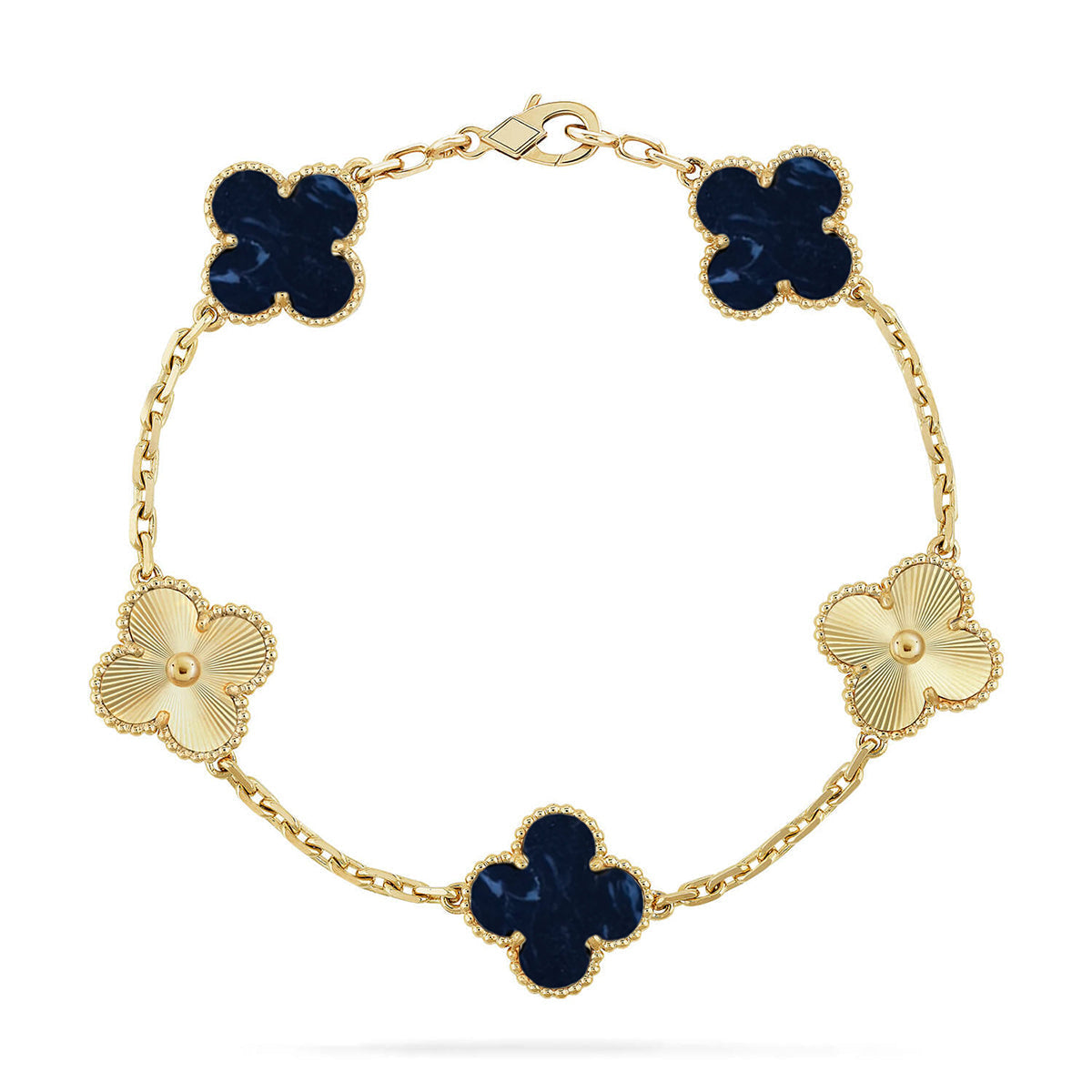 [Glow Jewelry]New CLOVER 5 MOTIF PIETERSITE BRACELET COLLECTION