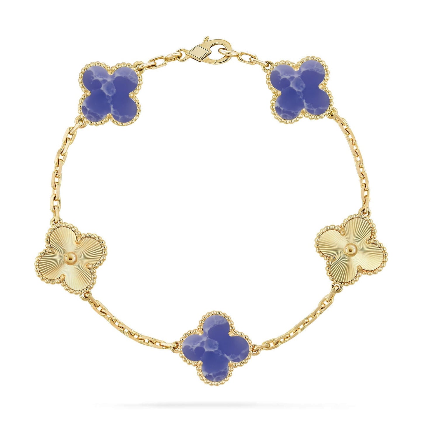 [Glow Jewelry]New CLOVER 5 MOTIF BLUE VEINS BRACELET COLLECTION