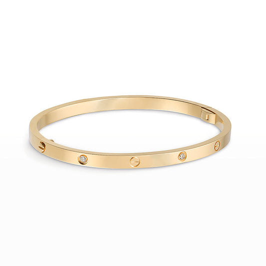 [Glow Jewelry]LOVE BRACELET 3.65MM 6 DIAMONDS