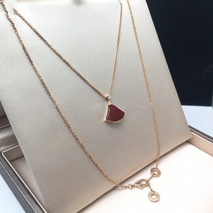 [Glow Jewelry]DREAM NECKLACE CARNELIAN 1 DIAMOND