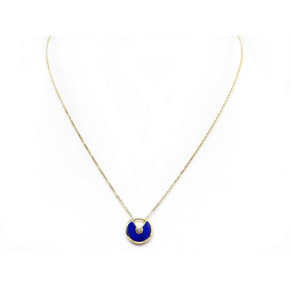 [Glow Jewelry]AMULETTE ROSE GOLD AGATE NECKLACE