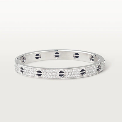 ¡®Glow Jewelry¡¯LOVE BRACELET 6.1MM DIAMOND-PAVED CERAMIC