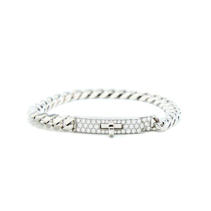 [Glow Jewelry]KELLY CHAIN SILVER DIAMOND BRACELET