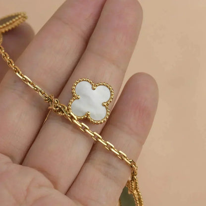 [Glow Jewelry]LUCKY SPRING 5 MOTIF GOLD BRACELET