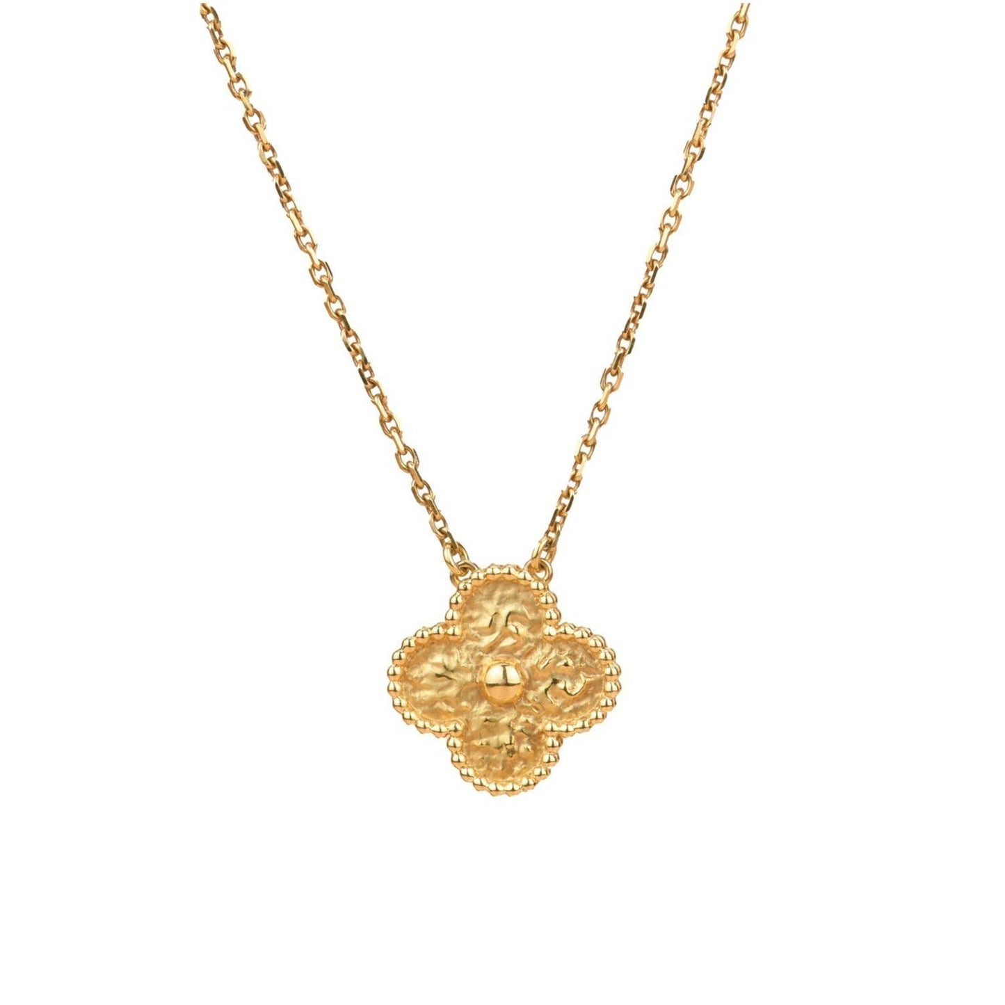 [Glow Jewelry]CLOVER 15MM  BRONZING NECKLACE