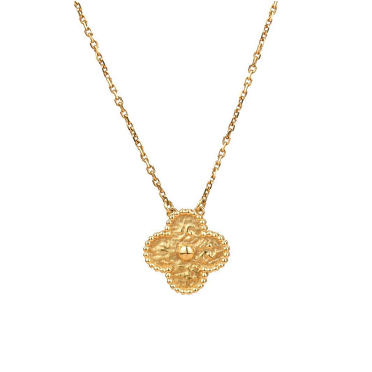 [Glow Jewelry]CLOVER 15MM  BRONZING NECKLACE