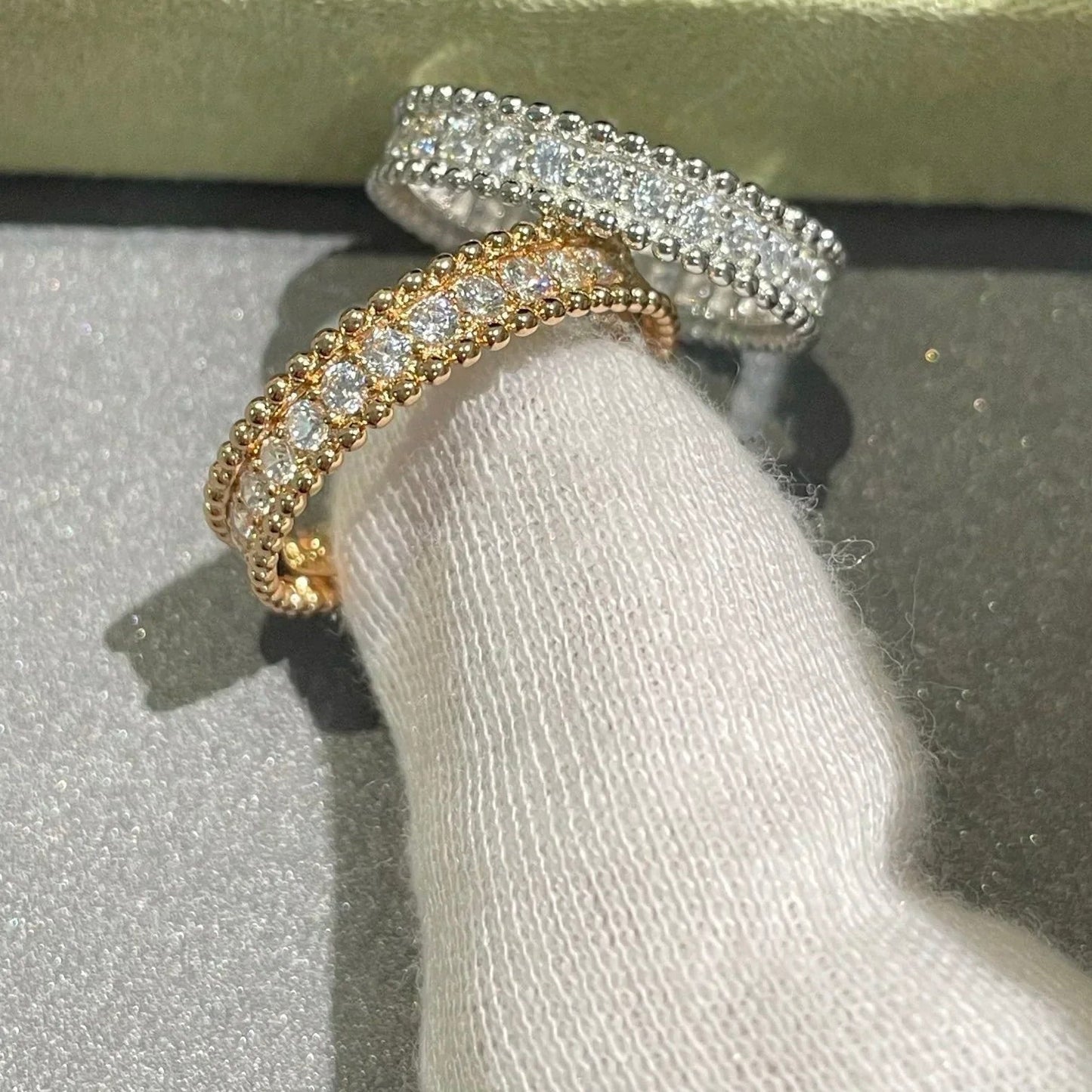 „Glow Jewelry“ PERLEE DIAMOND ROSÉGOLD RING