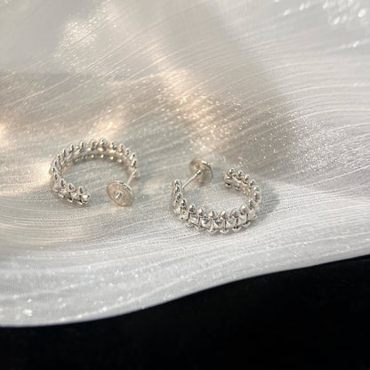[Glow Jewelry]CLASH SMALL HOOP EARRINGS
