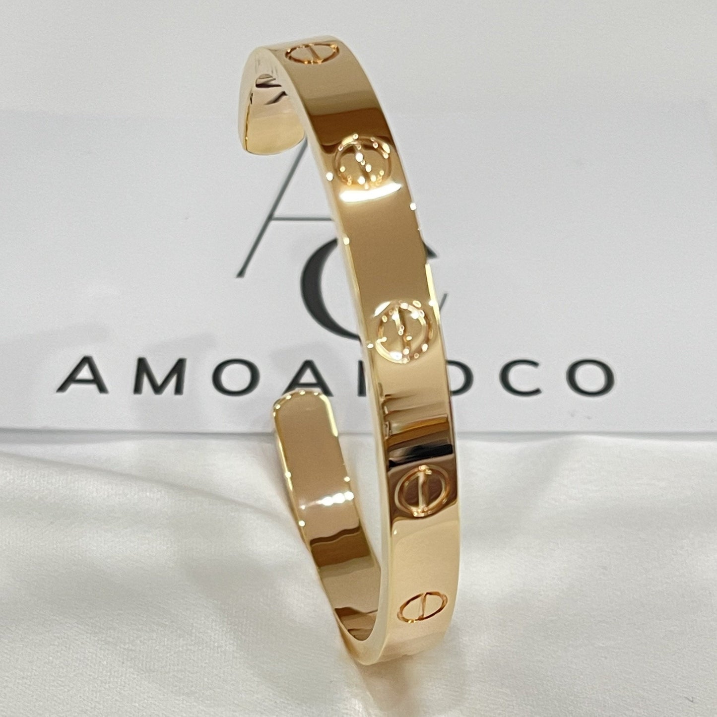 [Glow Jewelry]LOVE BRACELET 6.1MM OPEN CUFF