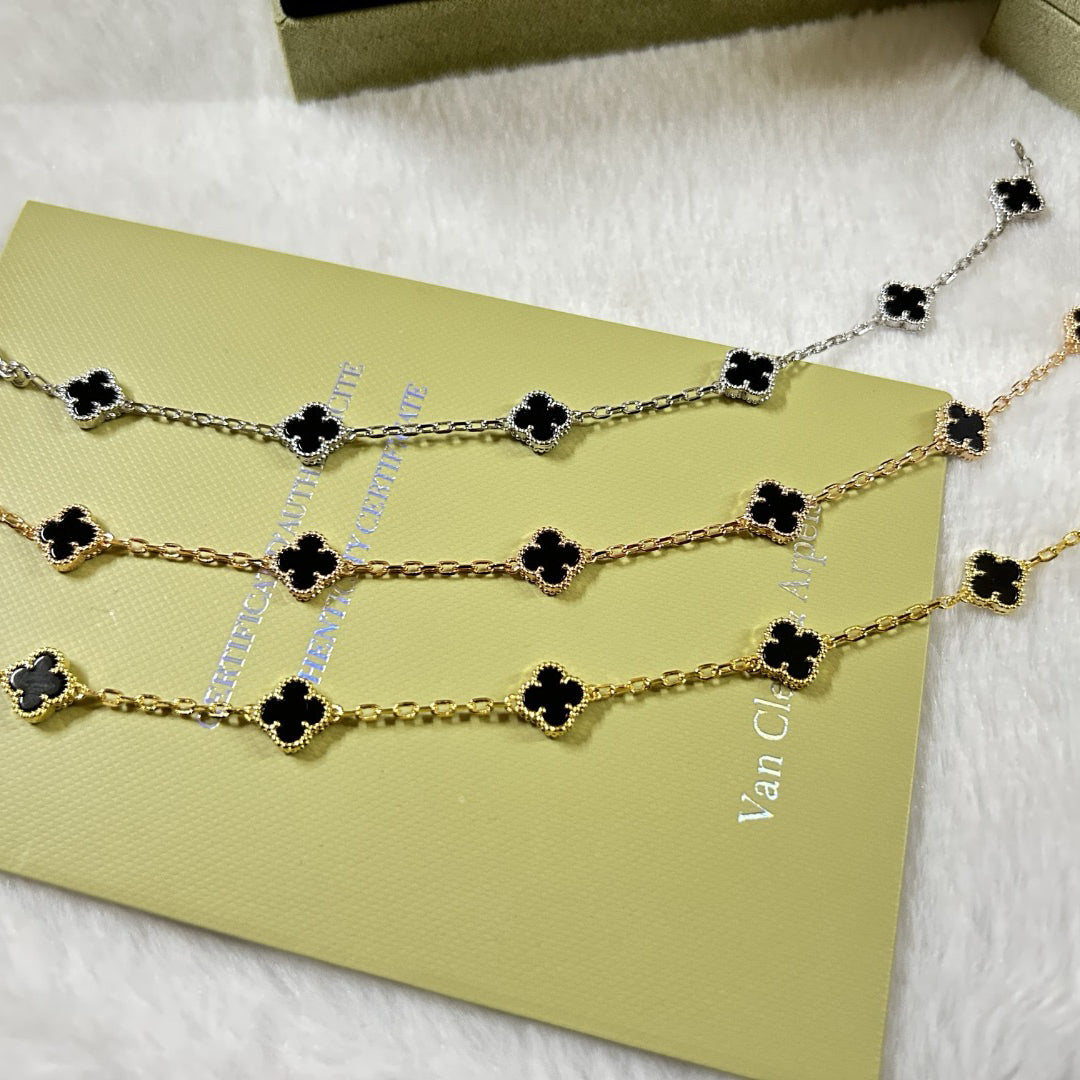 [¡®Glow Jewelry¡¯]CLOVER 6 MOTIF  ONYXS BRACELET