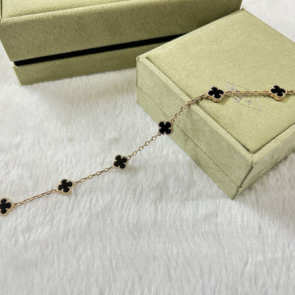 [Glow Jewelry]CLOVER 6 MOTIF  ONYXS BRACELET
