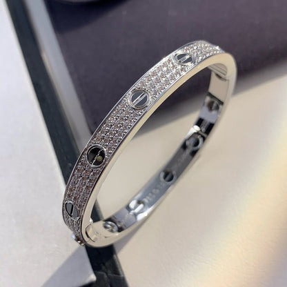 [Glow Jewelry]LOVE BRACELET 6.1MM DIAMOND-PAVED CERAMIC