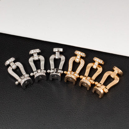 ¡®Glow Jewelry¡¯FORCE LARGE HORSESHOE FULL DIAMOND BRACELET SILVER