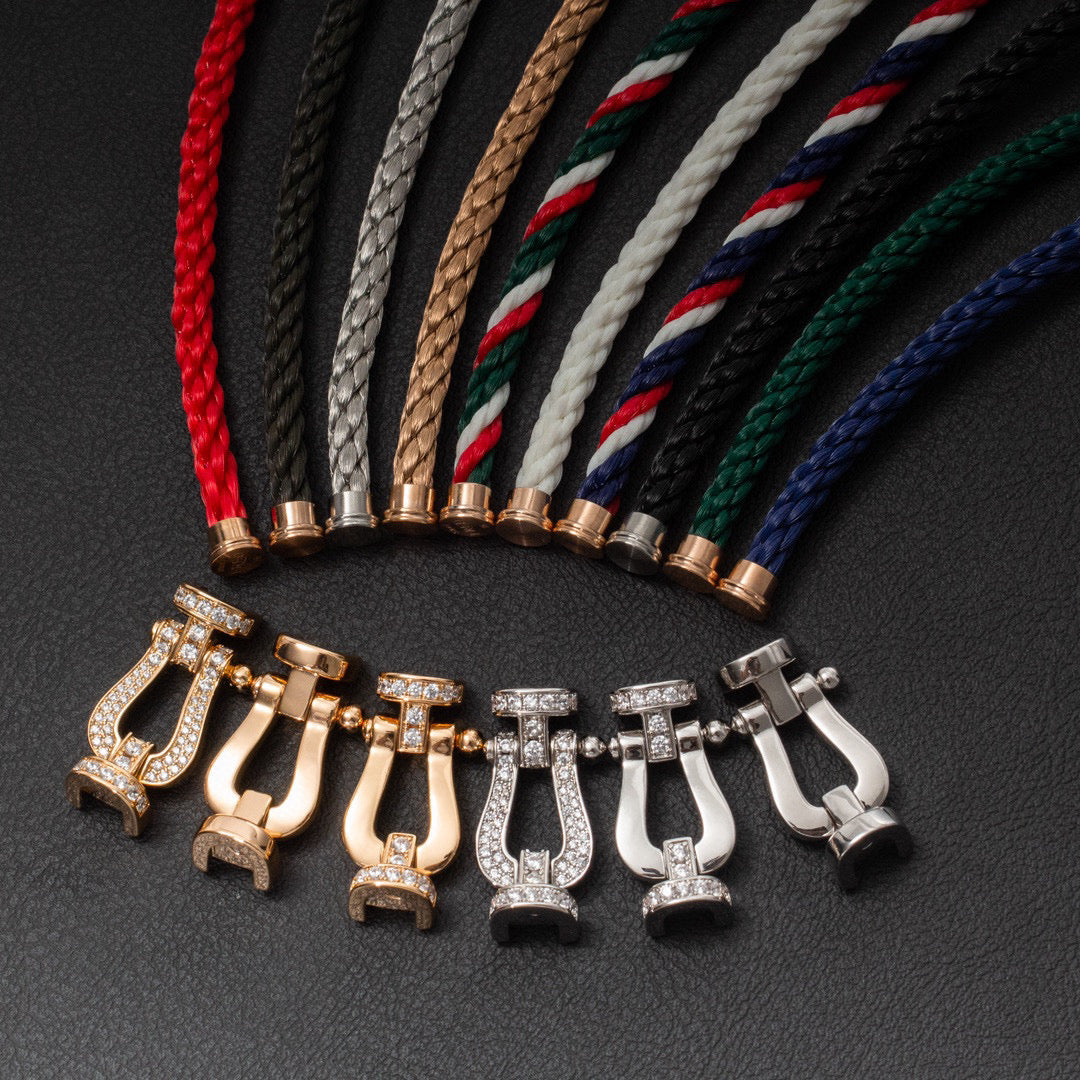 ¡®Glow Jewelry¡¯FORCE LARGE HORSESHOE NO DIAMOND BRACELET ROSE GOLD