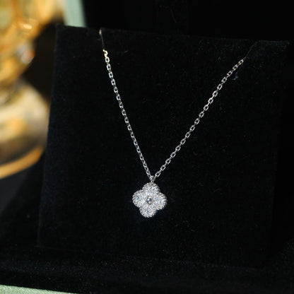 ¡®Glow Jewelry¡¯CLOVER MINI 9.5MM PENDANT DIAMOND NECKLACE