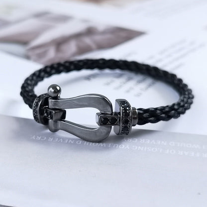¡®Glow Jewelry¡¯FORCE LARGE SERIES HORSESHOE BLACK SAMURAI BRACELET