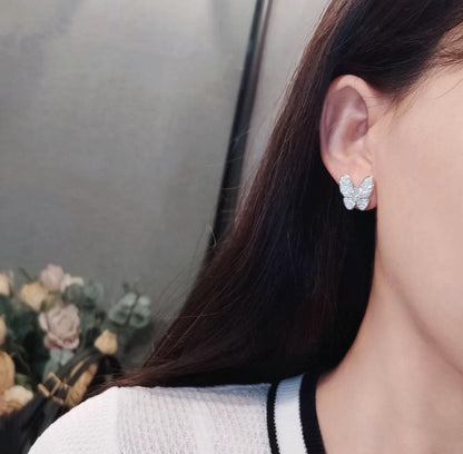 [Glow Jewelry]BUTTERFLY ALL DIAMOND EARRINGS