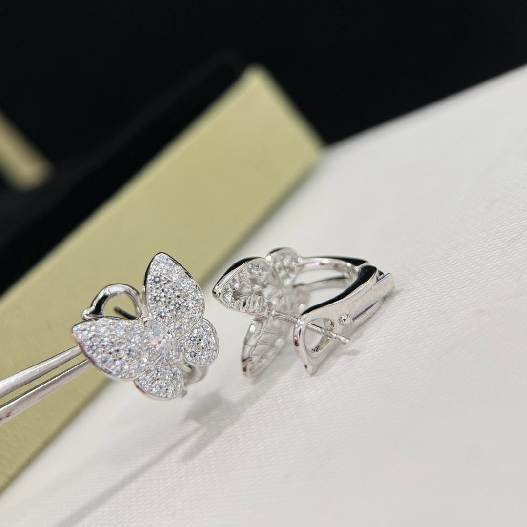 [Glow Jewelry]BUTTERFLY ALL DIAMOND EARRINGS