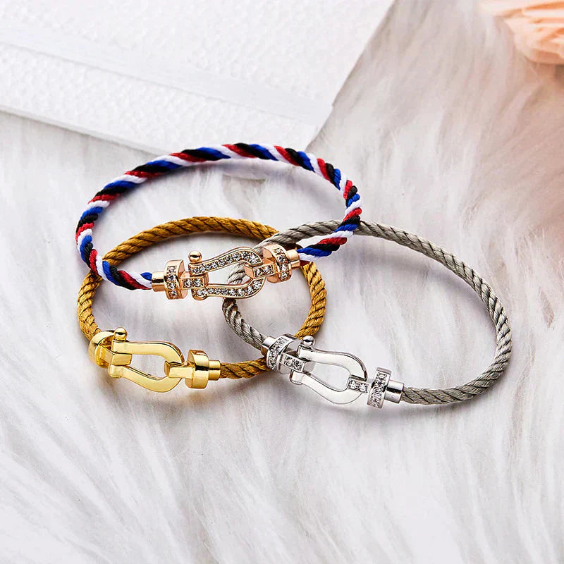 ¡®Glow Jewelry¡¯FORCE LARGE HORSESHOE NO DIAMOND BRACELET GOLD