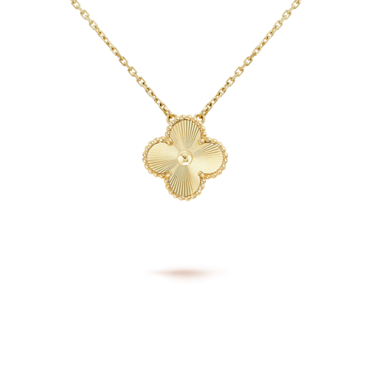 [Glow Jewelry]CLOVER 15MM LASER NECKLACE AND BOX