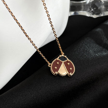 ¡®Glow Jewelry¡¯LUCKY  CARNELIANS LADYBUG NECKLACE