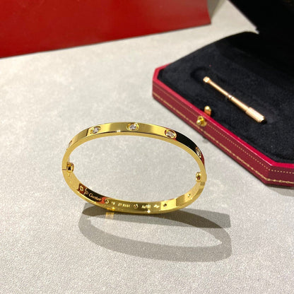[Glow Jewelry]LOVE BRACELET 6.1MM 10 DIAMONDS
