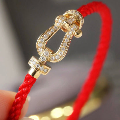 ¡®Glow Jewelry¡¯FORCE LARGE HORSESHOE FULL DIAMOND BRACELET SILVER