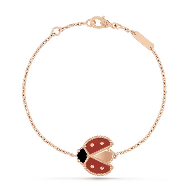 [Glow Jewelry]LUCKY SPRING 1 MOTIF PINK GOLD BRACELET
