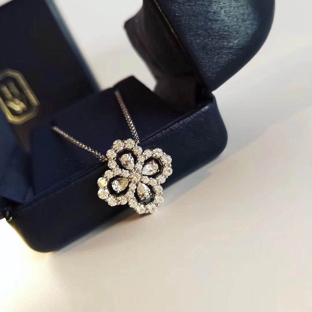 ¡®Glow Jewelry¡¯LOOP-HALSKETTE VOLLMOTIV DIAMANT 16MM VERSCHIEDENE FARBEN