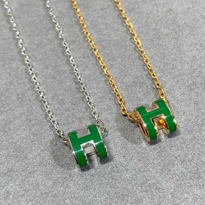 „Glow Jewelry“ POP H GRÜNE HALSKE TTE SILBER UND GOLD