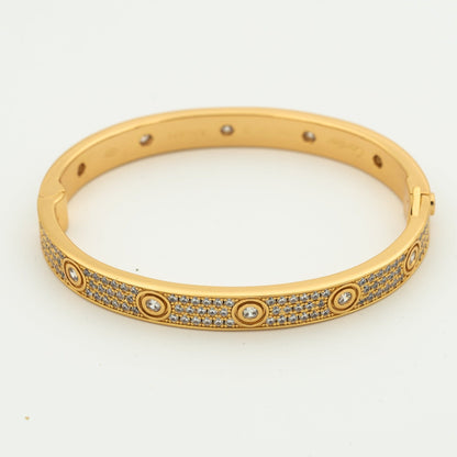 [Glow Jewelry]LOVE BRACELET 6.1MM DIAMOND-PAVED 10 BIG DIAMONDS