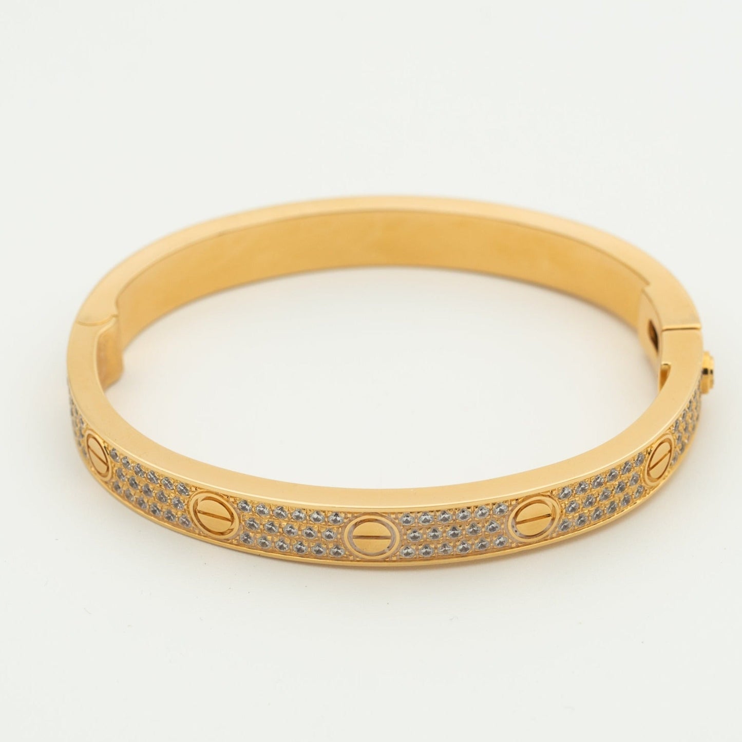 [Glow Jewelry]LOVE BRACELET 6.1MM DIAMOND-PAVED
