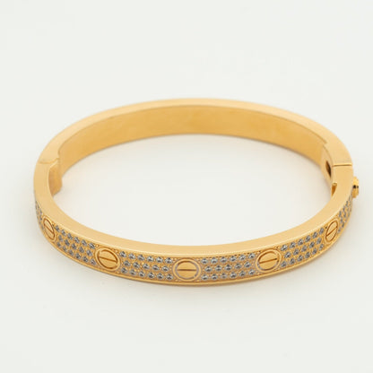 [Glow Jewelry]LOVE BRACELET 6.1MM DIAMOND-PAVED