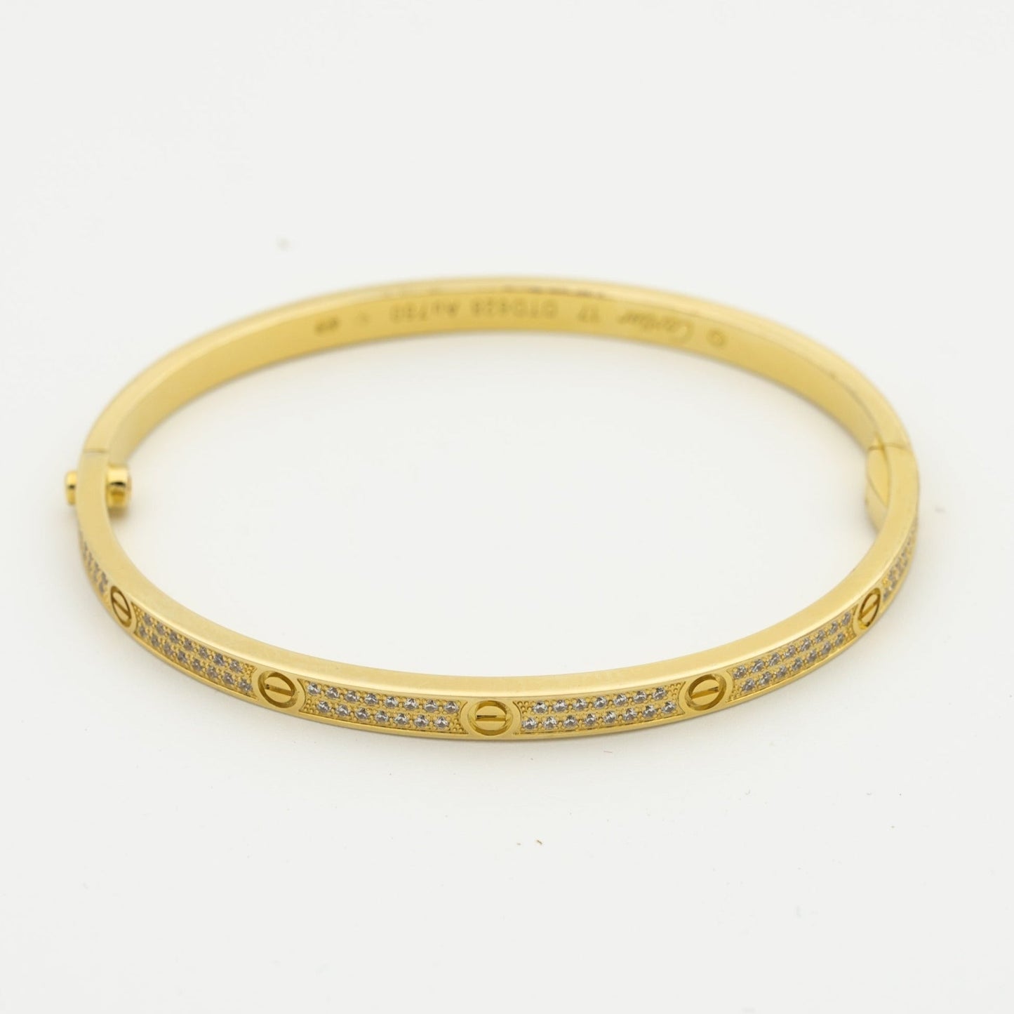 [Glow Jewelry]LOVE BRACELET 3.65MM DIAMOND-PAVED