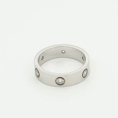 [Glow Jewelry]LOVE RING 5.5MM 6 DIAMONDS SILVER