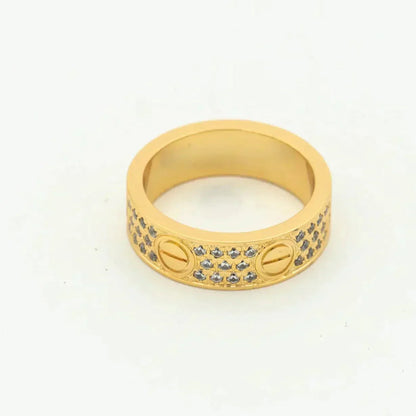 ¡®Glow Jewelry¡¯LOVE RING 5.5MM DIAMONDS PAVED