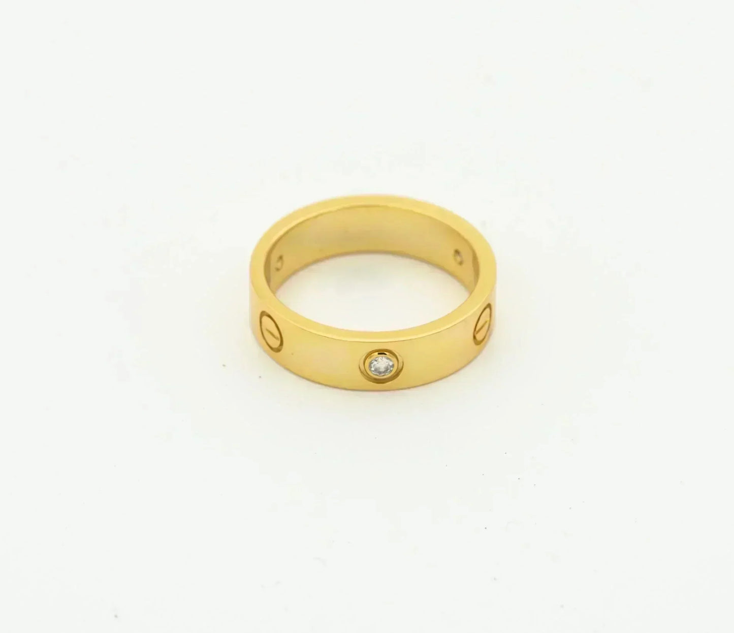 [Glow Jewelry]LOVE RING 4MM 1 DIAMOND GOLD