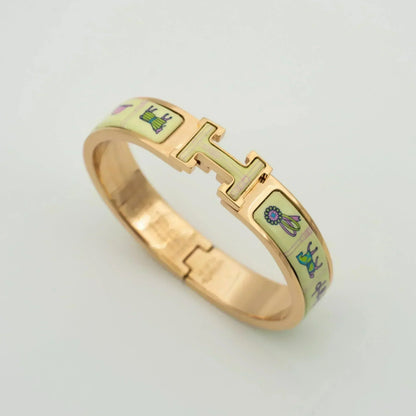 ¡®Glow Jewelry¡¯H PINK GOLD BRACELET CREAM CERAMIC