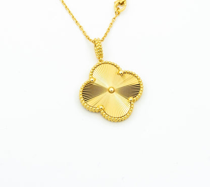 ¡®Glow Jewelry¡¯CLOVER 25MM PEDANT NECKLACE GOLD