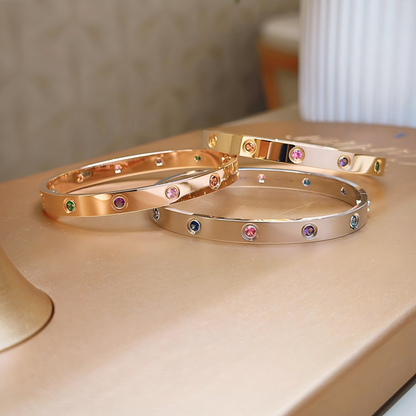 [Glow Jewelry]2026 RAINBOW LOVE BRACELET 6.1MM  10 DIAMONDS