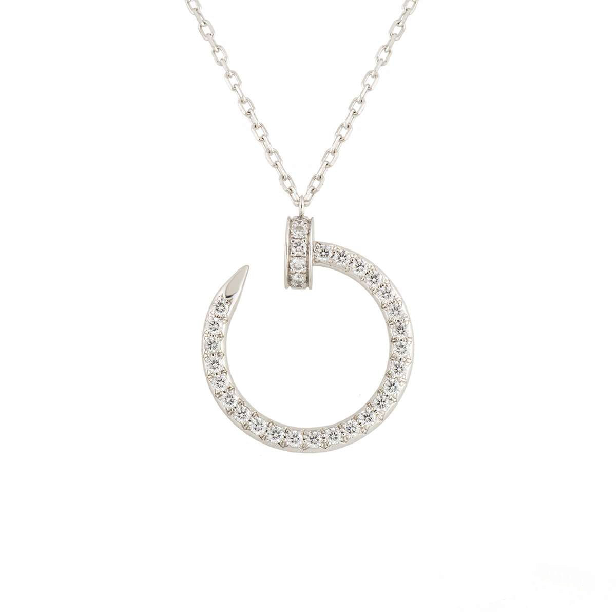 [Glow Jewelry]JUSTE NECKLACE SILVER DIAMONDS