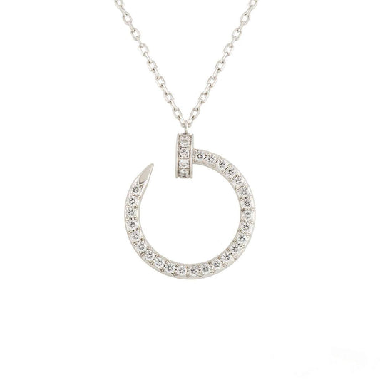 [Glow Jewelry]JUSTE NECKLACE SILVER DIAMONDS