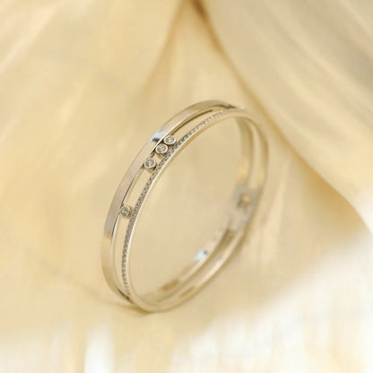 [Glow Jewelry]Move Romane Diamond Bangle Bracelet