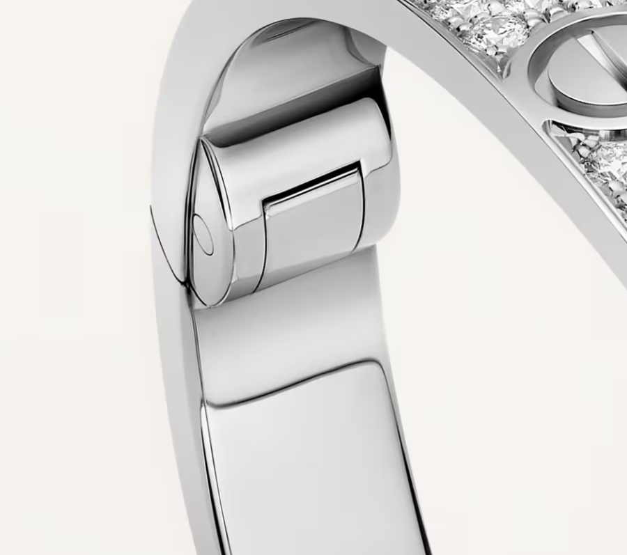 [Glow Jewelry]NEW-LOVE-6.1MM-Width Diamond-Studded Bracelet