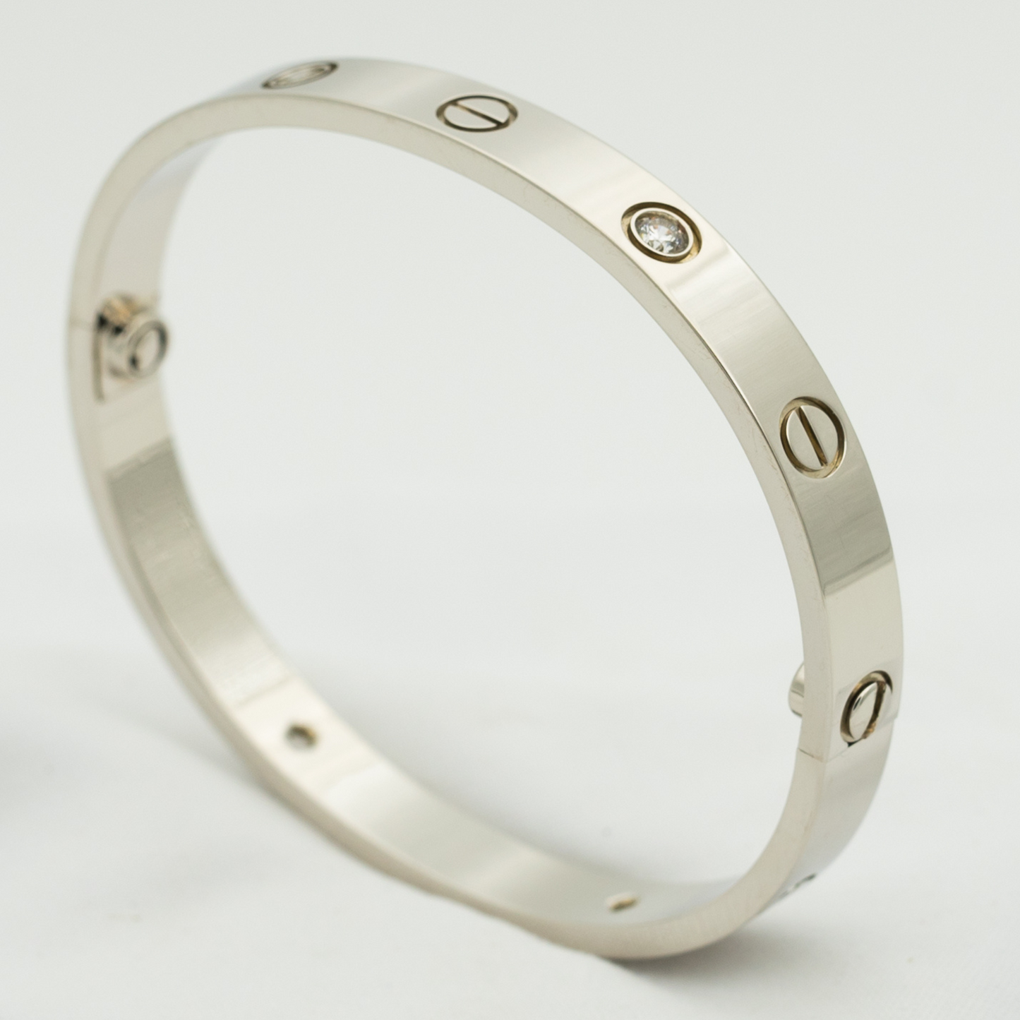 [Glow Jewelry]LOVE BRACELET 6.1MM 4 DIAMONDS