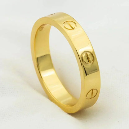 ¡®Glow Jewelry¡¯LOVE RING 4MM 1 DIAMOND GOLD