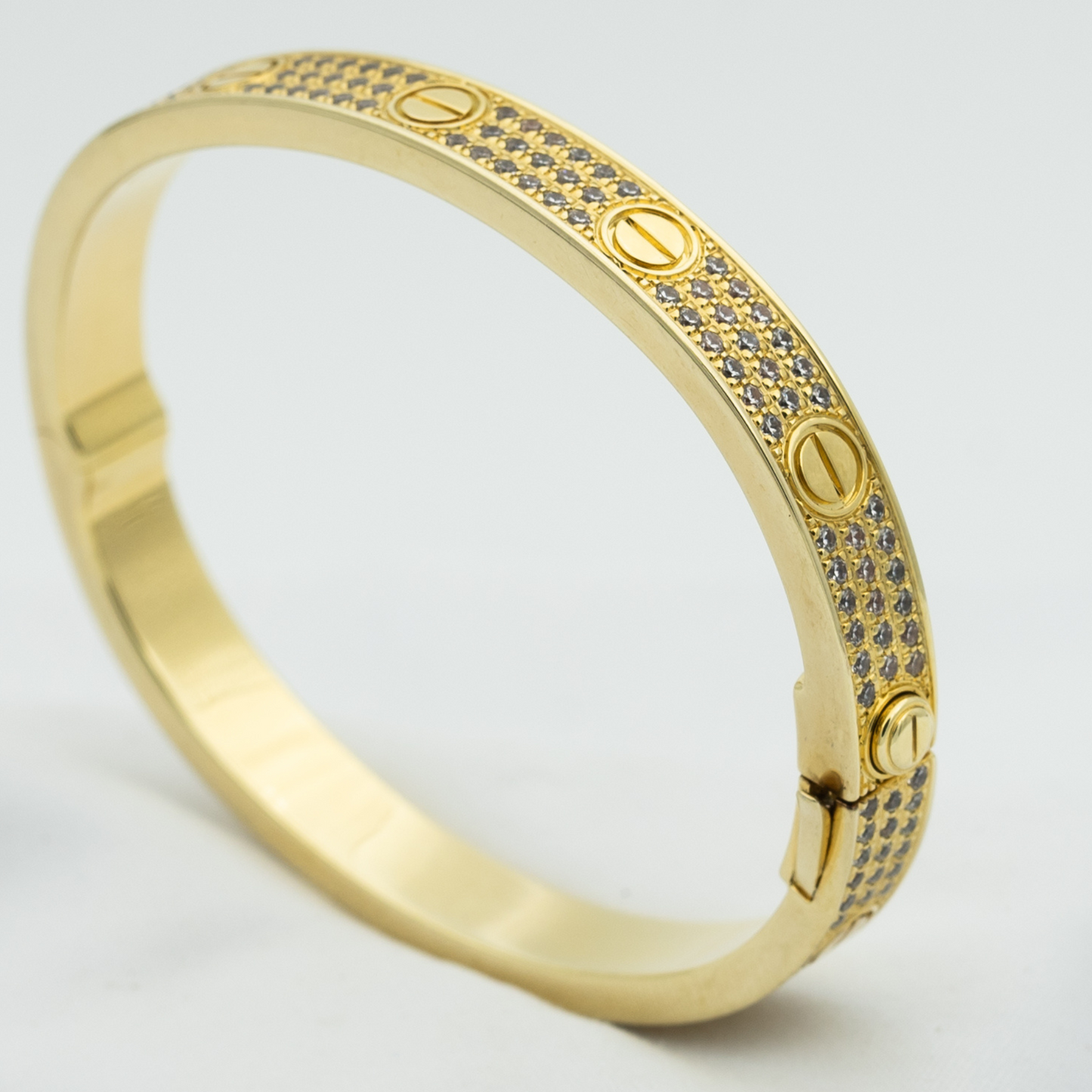 [Glow Jewelry]LOVE BRACELET 6.1MM DIAMOND-PAVED